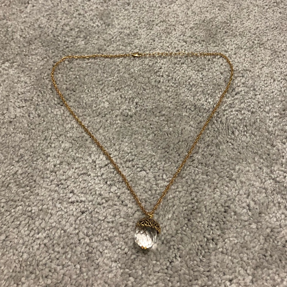 Glass Acorn Necklace